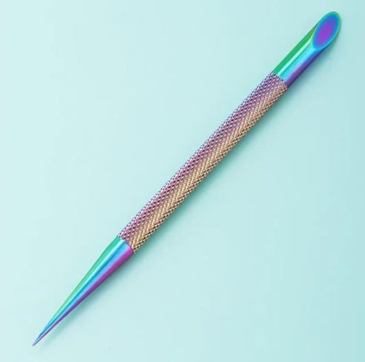 Stainless Steel Nail Cuticle Pusher Manicure Tool Gel. Double Tip.