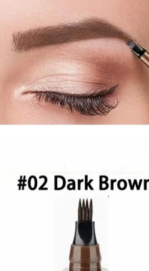 4-Point Eyebrow Perfecting Pencil. Waterproof. Long Duration Makeup