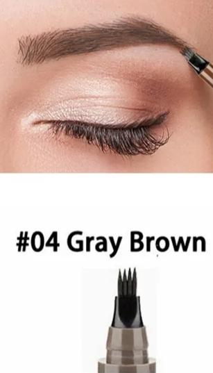 4-Point Eyebrow Perfecting Pencil. Waterproof. Long Duration Makeup