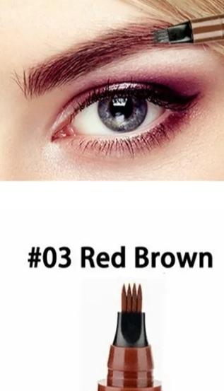 4-Point Eyebrow Perfecting Pencil. Waterproof. Long Duration Makeup